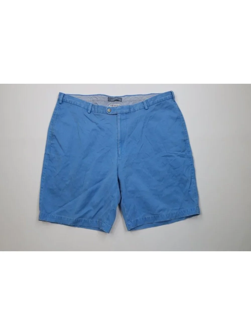 Peter Millar Mens 40 Stonewash Above Knee Golf Chino Shorts Blue Pima Cotton